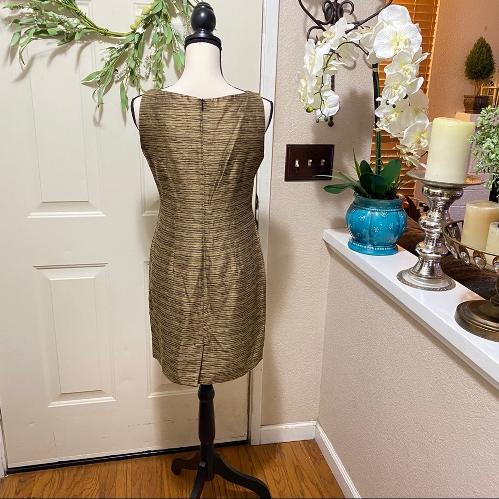 Vintage LoisSnyder Dani Max Petite Rust Midi Dress - Picture 9 of 12